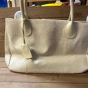 Estée Lauder Estee Lauder Ostrich Leather Tote Bag,, Cream Color 17 wide x 10!height w/case Photo 1