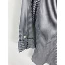 Chico's  No Iron Stripe button Down Shirt Size 1 / Medium Photo 3