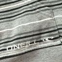 O'Neill O’NEILL grey striped zipper hooded jacket, fleece lined, size M Photo 7