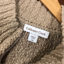 Coldwater Creek  Tan Brown Zip Up Pockets Cardigan Sweater Plus 3X Photo 3