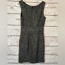 Banana Republic  Dress Tweed Sleeveless w Belt Charcoal Gray-0P Photo 2