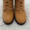 Shoedazzle  Women’s Shandee Lace Up Bootie in Tan size 9 Photo 5