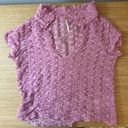 Free People Pink Textured Top Photo 0