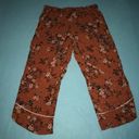 gilligan and o'malley 𝅺GILLIGAN & O’MALLEY floral lounge elastic waistband pockets crop pants size S Photo 1