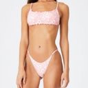 Cotton On New  thin strap high waisted side cheeky bottoms jacquard pink Photo 0