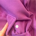 Lululemon Scuba Oversized Half Zip Hoodie Cropped Moonlit Magenta Purple XS/S Photo 4