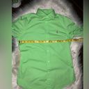 Polo  Ralph Lauren lime green fitted collared button down sz 8 Photo 5