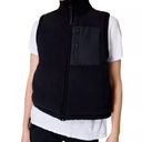 Sweaty Betty NWT  Venture Padded Mixed Media Fleece Vest XS black blue cropped Photo 12