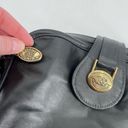 Stone Mountain  Women's Sling Bag Shoulder Leather Vintage brass Hardware Black Photo 2