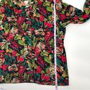 Bonworth Vintage  Colorful Tropical Rainforest Button Down Blouse Large Photo 6