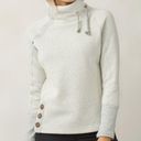 prAna  Lucia Gray Zig Zag Turtleneck Wool Blend Sweater Photo 0