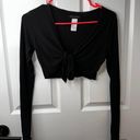 Naked Wardrobe Ribbed Tie Crop Top Photo 1