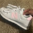 New Balance 574 Gray & Pink Sneakers Photo 0