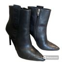 DKNY  Black Point-Toe Ranita Leather K3871334 Ankle Boot Size 7.5 Photo 1