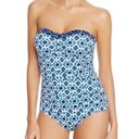 Tommy Bahama  Swim Pansy Shirred Bandeau One Piece Swimsuit, Size 6 Excellent! Photo 11