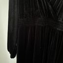 Knox Rose  Whimsigoth Cottagecore Tier Dress XL Peasant Black Blue Velvet Goth Photo 7