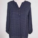 Laundry by Shelli Segal  Geometric Print Tunic Blouse V Neck 3/4 Sleeve Photo 0