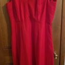 Handmade The Red V Neck Sleeveless A-Line Maxi Dress Photo 4