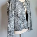 Anthropologie  New Dolan Eva Black White Textured Knit Jacket Blazer Size Large Photo 5