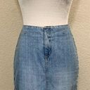 Spacegirlz Vintage Y2K Raw Denim Pencil Skirt Blue Size 2 Photo 0