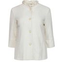 J. McLaughlin  - Ivory Textured Visit Button-Up Jacket Sz S EUC GREAT CONDITION Photo 8