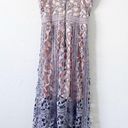 Elliatt Anthropologie  Tingle Lace Overlay Midi Dress in Lilac Photo 7