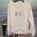 Rae Dunn 💕💕 Raglan Merci Graphic Sweatshirt XL Photo 0