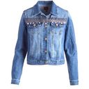 Boom Boom Jeans  boho embroidery jean jacket. Photo 8