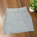 n:philanthropy  Gray Tropica Silk Blend Kangaroo Pocket Mini Skirt Photo 0