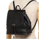 Kate Spade Black Mulberry Pebbled Leather Backpack Photo 0