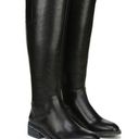 Franco Sarto  Becky Black Leather Knee High Boots Back Zip Round Toe Size 7 New Photo 0