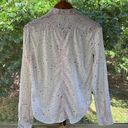 Anthropologie Meadow Rue White And Red Confetti Button Down Shirt Size 6 Photo 1