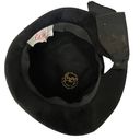 Vintage Italian Brigitte Lilli of California Black Wool Grosgrain Bow Cloche Hat Photo 5