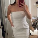 GUESS White Denim Mini Dress Photo 2