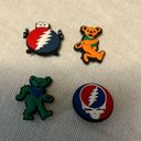 Grateful Dead  set of 4 croc charms
NWOT Photo 2