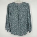 Market & Spruce Stitch Fix Market Spruce Gauzy Peasant Top Ditzy Floral Green Pink Boho Size XL Photo 5