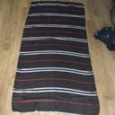 SHEER STRIPED SHAWL COVER UP WRAP Black Size undefined Photo 3