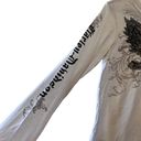 Harley Davidson Harley‎ Davidson Long Sleeve Shirt Size Large Rose with wings Studs Photo 8