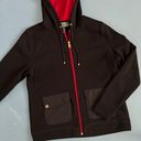 Ralph Lauren Lauren  L-RL Active Black Knit Fleece Zip Up Hoodie Photo 2