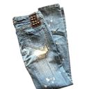 Rocawear Womens  Hannah Skinny Leg Studded Acid Wash Jeans - Sz 9 Photo 1