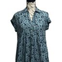 Anthropologie June & Delancy  Floral Hi Low Tunic Top Womens Boho Hippie S Photo 0