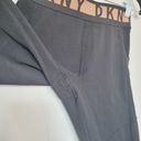 DKNY  Womens Metallic Rose Gold Spellout Athletic Leggings W/ Pockets Size Small Photo 5