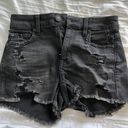 American Eagle Black Jean Shorts Photo 0