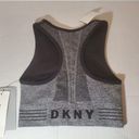 DKNY  Sports Bra Extra Small Grey Black Reversible Racer Photo 3