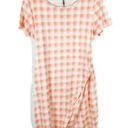 Stitch Fix NWT  41 Hawthorn Brigitte Knit Dress Peach Gingham Size Small S NEW Photo 1