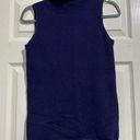 DKNY  Purple 100% Cashmere Sleeveless Turtleneck Sweater Shirt Sz M Medium Photo 0