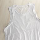 Athleta  ultimate muscle crop mesh back loose fit workout travel tank large Photo 3