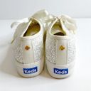 Keds  X Kate Spade Triple Glitter Lace Up Platform Sneaker White Women's 6 Photo 3