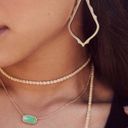 Kendra Scott  Elisa Gold Chain and Chalcedony Jade Green Glass Stone Necklace Photo 2