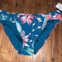 La Blanca  teal tropical coconut girl size 14 swim bottoms Photo 0